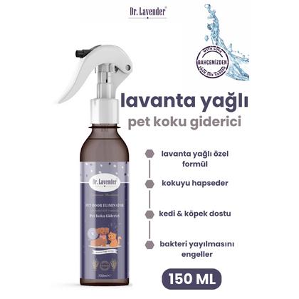 Lavanta Yağlı Pet Koku Giderici 150 ml Antiseptik Kedi Köpek Koku Giderici