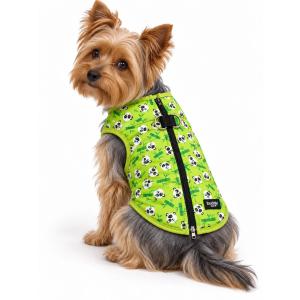 Lime Yeşil Panda Pop Pet Montu / Yağmurluğu Kolay Giydirilebilir Kalıp S Beden 