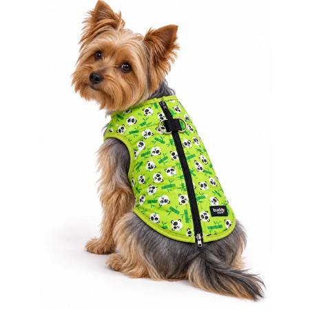 Lime Yeşil Panda Pop Pet Montu / Yağmurluğu Kolay Giydirilebilir Kalıp XS Beden 