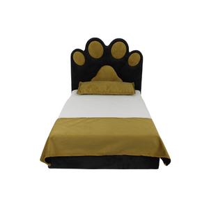 lotus kedi-köpek bazalı yatak antrasit/hardal L 60*90