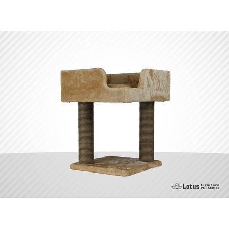 lotus Lyon 2 sütunlu 1 katlı Kare Tırmalama Bal rengi