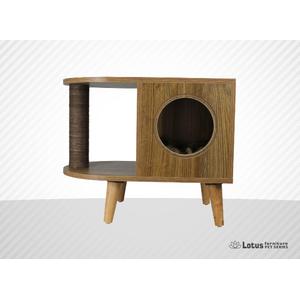 lotus Sanfrancisco 4 ayaklı 1 sütunlu Tahta Tırmalama Yuva Ella