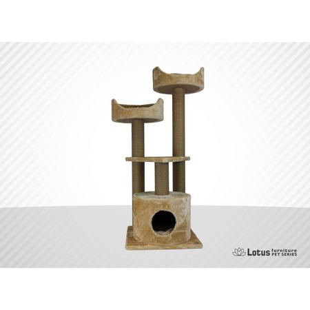 lotus Varşova 2 sütunlu 3 Katlı Tırmalama Bal rengi