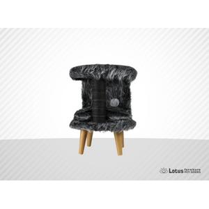 lotus Venedik 4 ayaklı 1 sütunlu Puf Tırmalama Gri