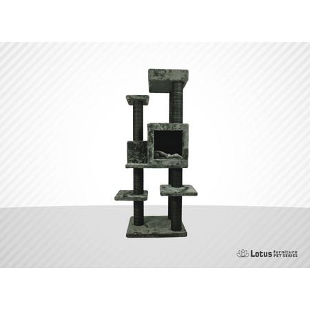 lotus Zürih 3 sütunlu 3 katlı Tırmalama Gri