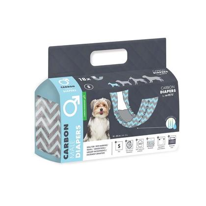 M-pets Carbonlu Diapers Erkek Köpekler İçin Külot (S) 18li brsp-10173999 