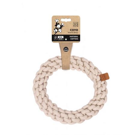 M-PETS COTO WHITE RING 25CM ÖRGÜ HALKA OYUNCAK brsp-10668801 