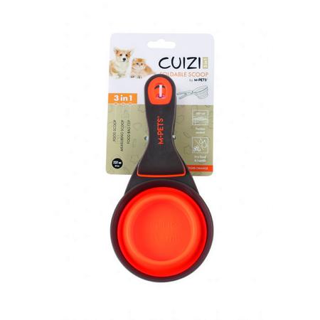 M-PETS CUIZI 3in1 FONKSİYONEL MAMA ÖLÇÜ KABI 237ML ORANGE brsp-60502299 