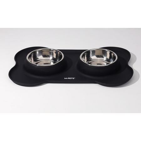 M-PETS DUET SILICONE MAT MAMA KABI BLACK 2X200ML brsp-60530699 