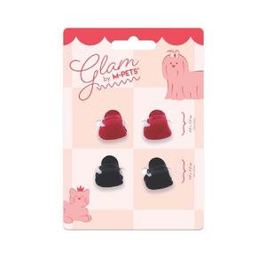 M-Pets Glam Köpekler İçin Aksesuar Toka Black/Red bsp-60901199 