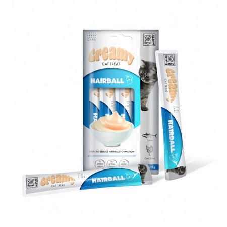 M-PETS HAIRBALL FONKSİYONEL CREAMY KEDİ ÖDÜLÜ 4X15GR brsp-19049699 