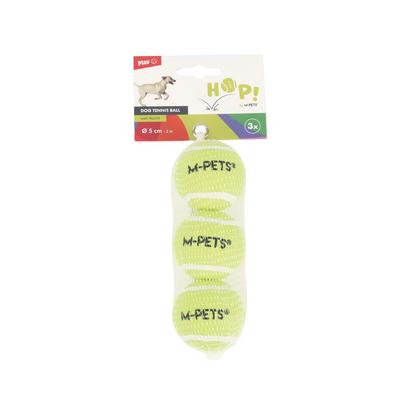 M-Pets Hop Tennis Topu Yellow 5cm 3Lü Set brsp-10670599 