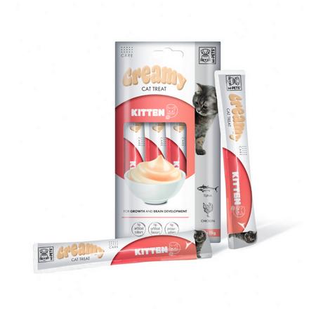 M-PETS KITTEN FONKSİYONEL CREAMY KEDİ ÖDÜLÜ 4X15GR brsp-19050199 
