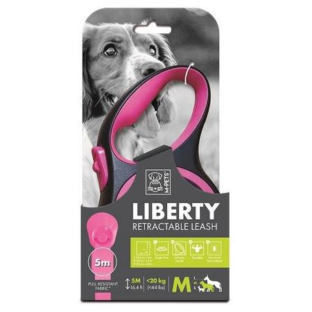M-PETS LIBERTY OTOMATİK GEZDİRME ŞERİT 5MT/PINK (M) brsp-10842699 