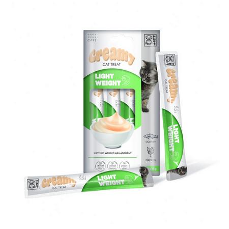 M-PETS LIGHT WEIGHT FONKSİYONEL CREAMY KEDİ ÖDÜLÜ 4X15GR brsp-19050099 