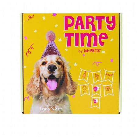 M-PETS PARTY TIME DİŞİ KÖPEKLER İÇİN DOĞUM GÜNÜ SETİ brsp-10667499 