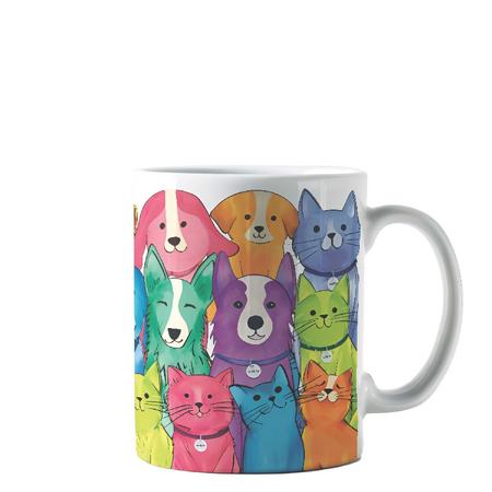 M-Pets Petjoy Petfamily Kupa 350ml Multicolor brsp-60004199 