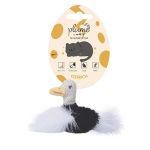 M-Pets Plume Ostrich Catnipli Kedi Oyuncağı White brsp-20647299 
