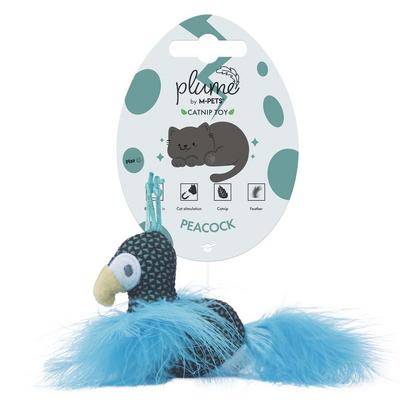 M-Pets Plume Peaock Catnipli Kedi Oyuncağı Blue   brsp-20647199 