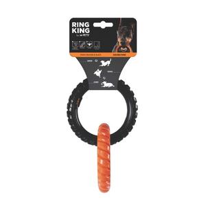 M-Pets Ring King Köpek Oyuncağı Double Orange/Black BRSP-10660399