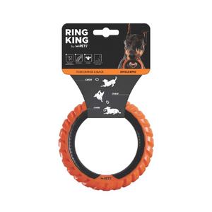 M-Pets Ring King Köpek Oyuncağı Single Orange/Black BRSP-10660599