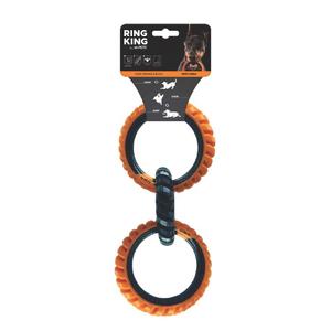 M-Pets Ring King Köpek Oyuncağı Triple Orange/Black BRSP-10660199 