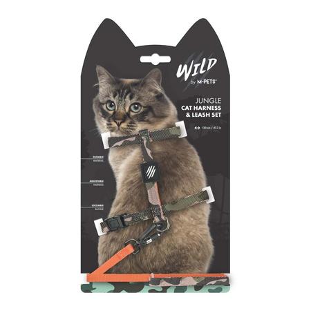 M-Pets Wild Jungle Kedi Göğüs Tasması Set brsp-20801899 