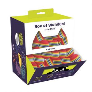 M-Pets Wonders Rainbow Ball Kedi Oyuncağı Display Brsp-20602899 (1 Adet Gönderilecektir)
