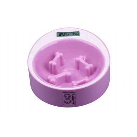 M-PETS YUMI SMART DİGİTAL TARTILI YAVAŞ YEME MAMA KABI PİNK brsp-10520107 