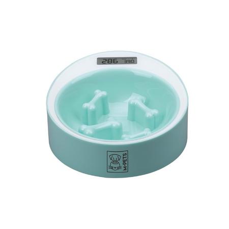 M-Pets Yumi Smart Dijital Tartılı Yavaş Yeme Mama Kabı Green brsp-10520103 