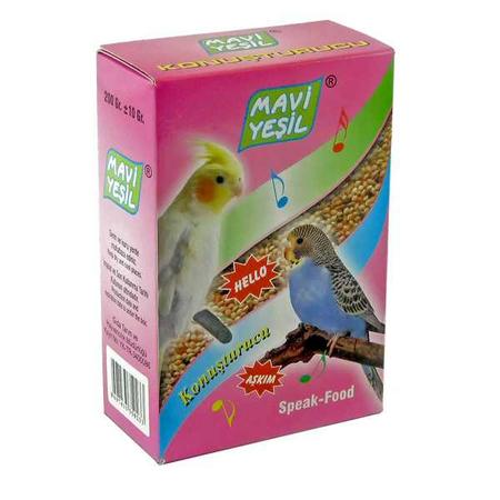 Mavi Yeşil Konuşturucu Muhabbet ve Paraket Yemi 200gr kdr-16170