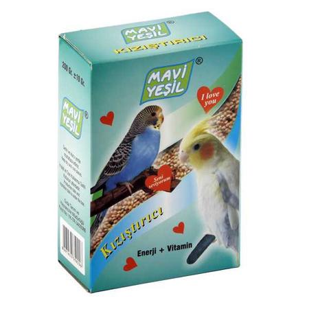 Mavi Yeşil Paraket ve Muhabbet Kuşu Kızıştırıcı 200gr kdr-16160