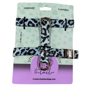 Metal Klips Mavi Leo Desen Köpek Gögüs Tasması S Bedeb THT