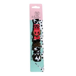 Metal Klipsli Beyaz LEO Model Boyun Tasması  S Beden