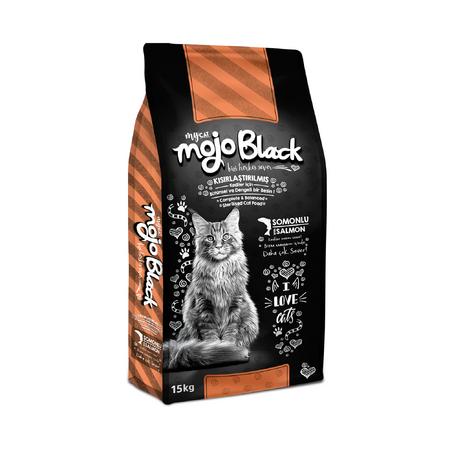 Mojo Black Sterilised Somon Balıklı Kısır Kedi Maması 15kg