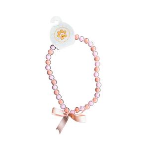 Mor/Turuncu Boncuklu Kolye S