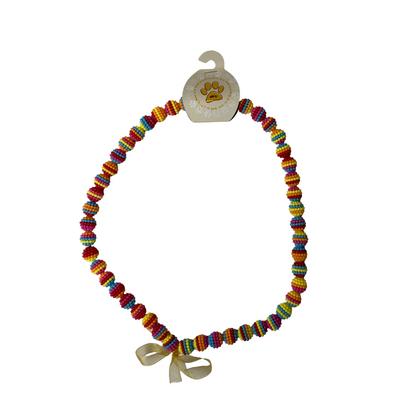Mozaik Renkli Boncuklu Kolye M