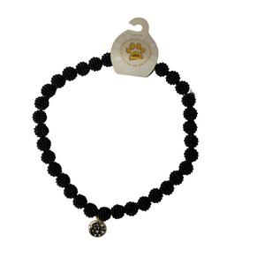 Mozaik Siyah Boncuklu Kolye S