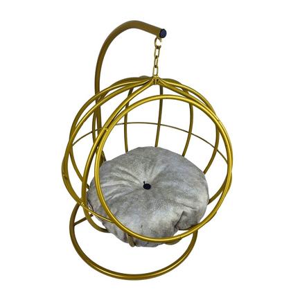 Mrd Lüx Ayaklı Kedi & Köpek Salıncak Gold