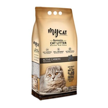 (10 LT ) Topaklanan Bentonit Kedi Kumu Aktif Karbon (İnce Tane)
