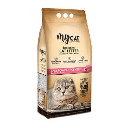  Pudra Kokulu  (10 Lt) Topaklanan Bentonit Kedi Kumu (İnce Tane)