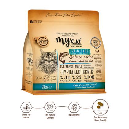 Az Tahıllı Skin Care Somon Balıklı Yetişkin Kedi Maması 2kg