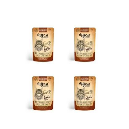 Ciğerli Pouch Yaş Mama 85gr 4078 (4'lü)