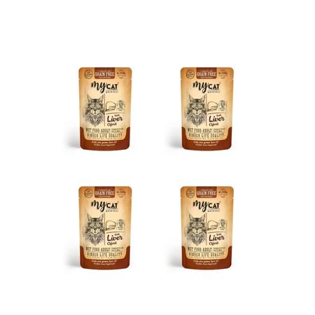 Ciğerli Pouch Yaş Mama 85gr 4078 (4'lü)