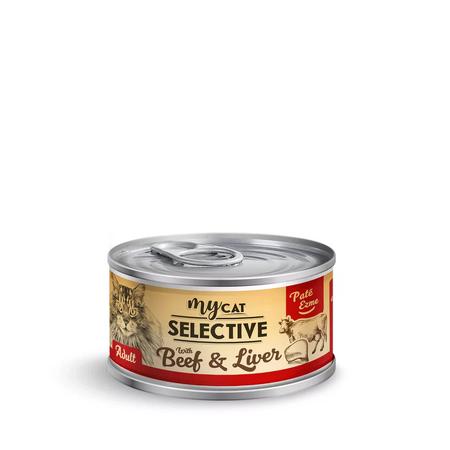 Mycat Dana ve CİĞER Etli Pate Kedi Konservesi 80 Gr TEKLİ