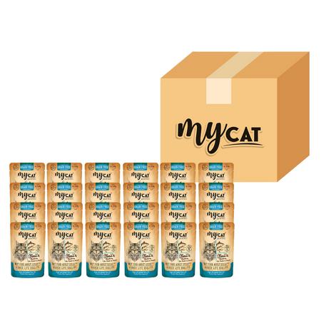 Mycat Hamsi Ve Ton Balıklı Pouch Yaş Mama 85gr 24'Lü 4047