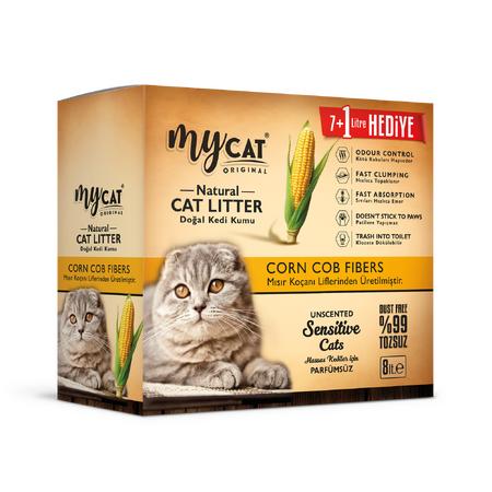 Mycat Mısır Koçanı Kedi Kumu