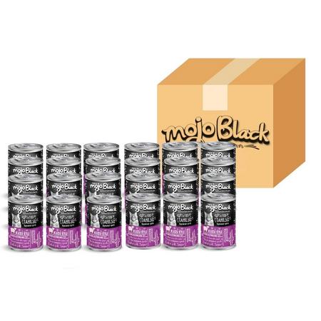 MYCAT MOJO BLACK NO :4  TAHILSIZ 400GR KUZU ETLİ YETİŞKİN KISIR  KEDİ KONSERVESİ   24'LÜ