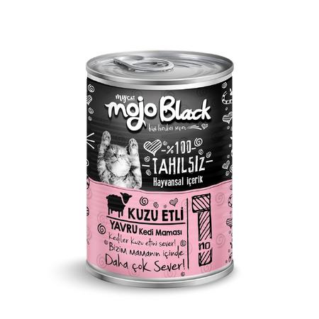 Mojo Black No:1 Tahılsız (400gr) Kuzu Etli Yavru Kedi Konservesi
