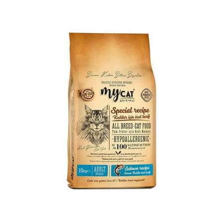 Mycat Az Tahıllı Skin Care Somon Balıklı Yetişkin Kedi Maması 10kg